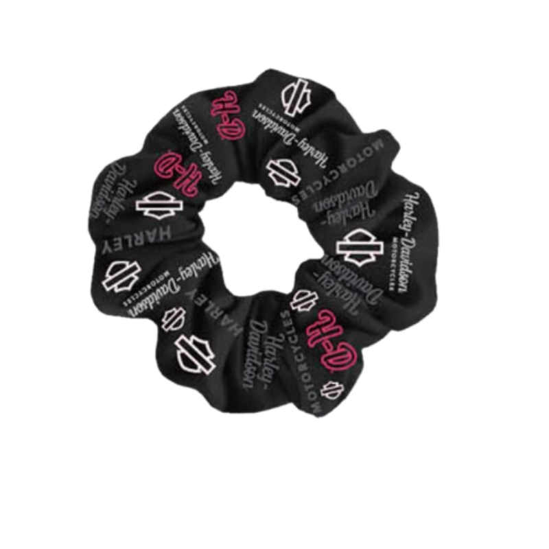 Women's H-D Script Hair Scrunchie Women's H-D Script Hair Scrunchie