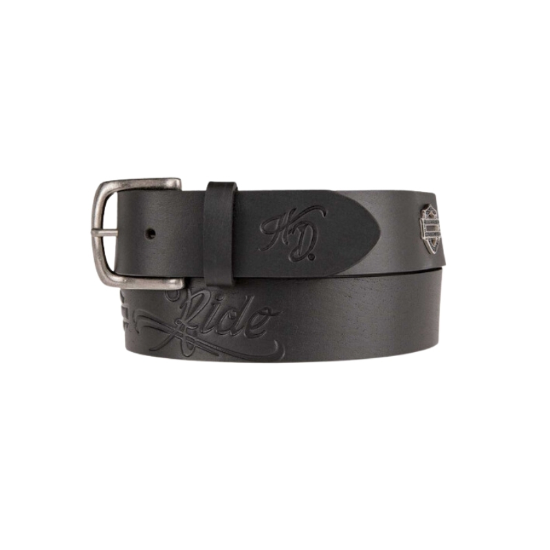 Women’s Brandy Embossed Genuine Leather Belt