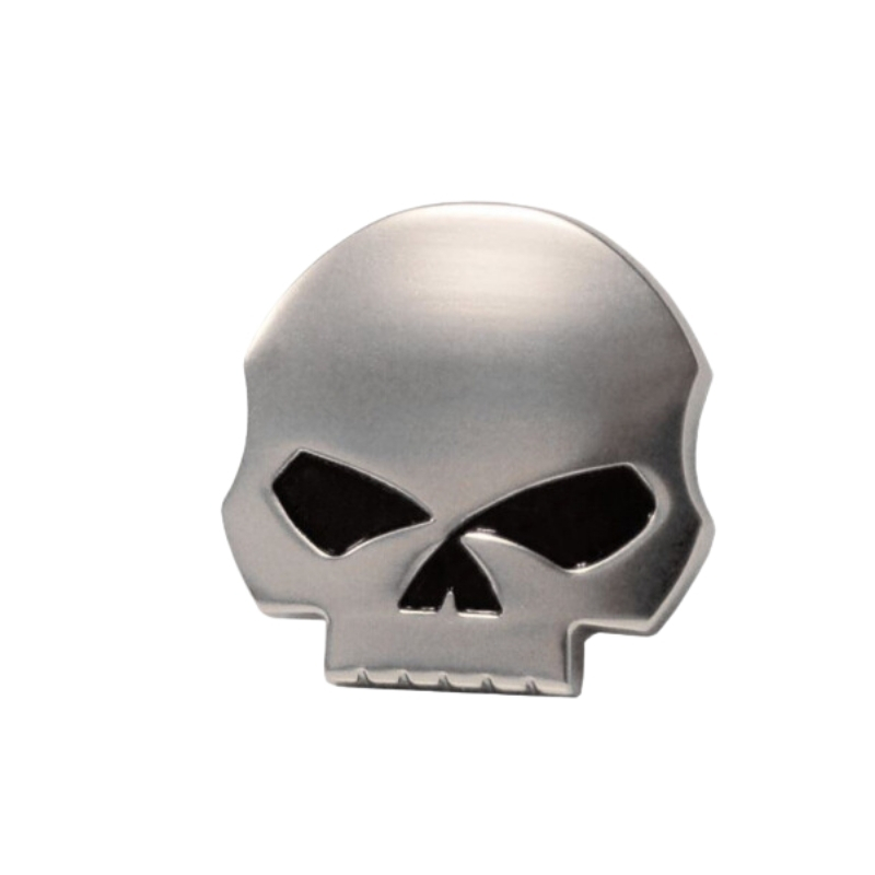 Antique Nickel Willie G Skull Medallion