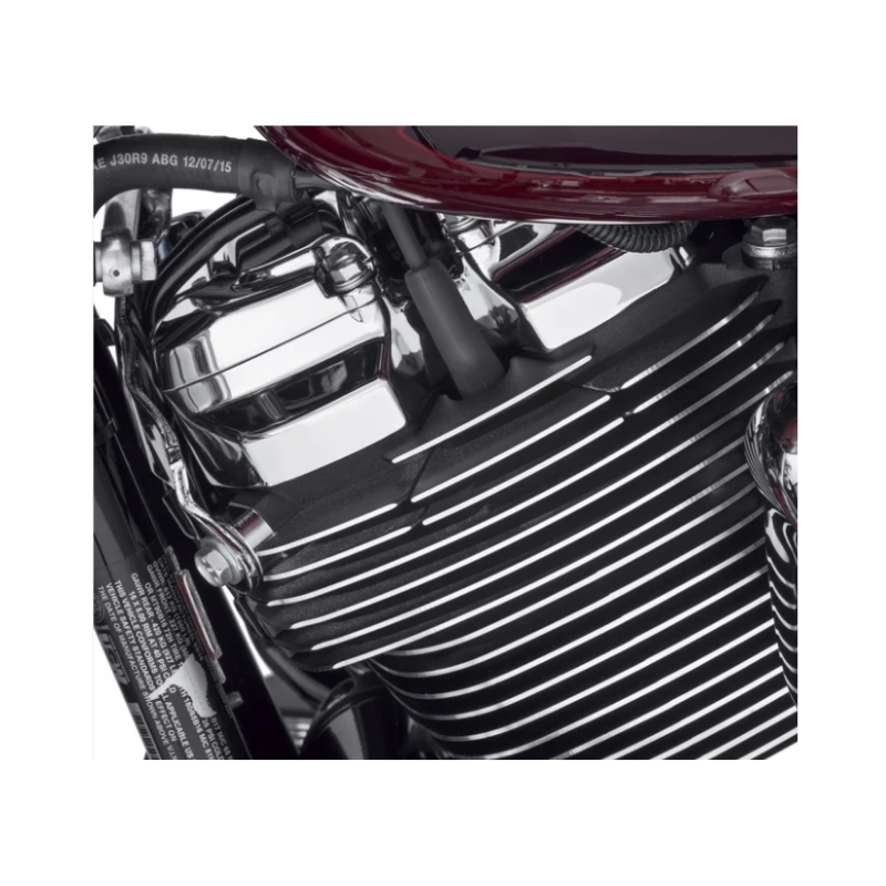 Finned Spark Plug Covers - Black