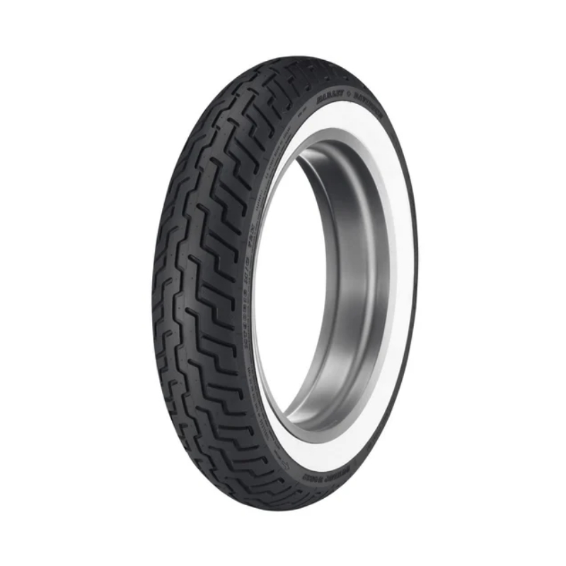 Dunlop Tire Series- D402 MT90B16 Wide Whitewall - 16 in. Rear