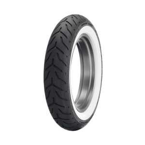 Dunlop Tire Series - D408F 130/90B16 Wide Whitewall - 16 in. Front