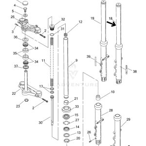 Right Side Fork Leg Slider