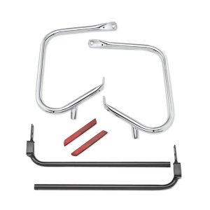 Chrome Rear Saddlebag Guard Kit
