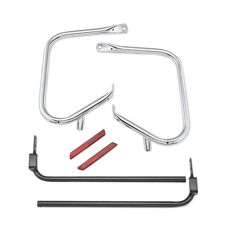 Chrome Rear Saddlebag Guard Kit