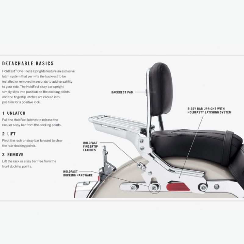 HoldFast Sissy Bar Upright - Short