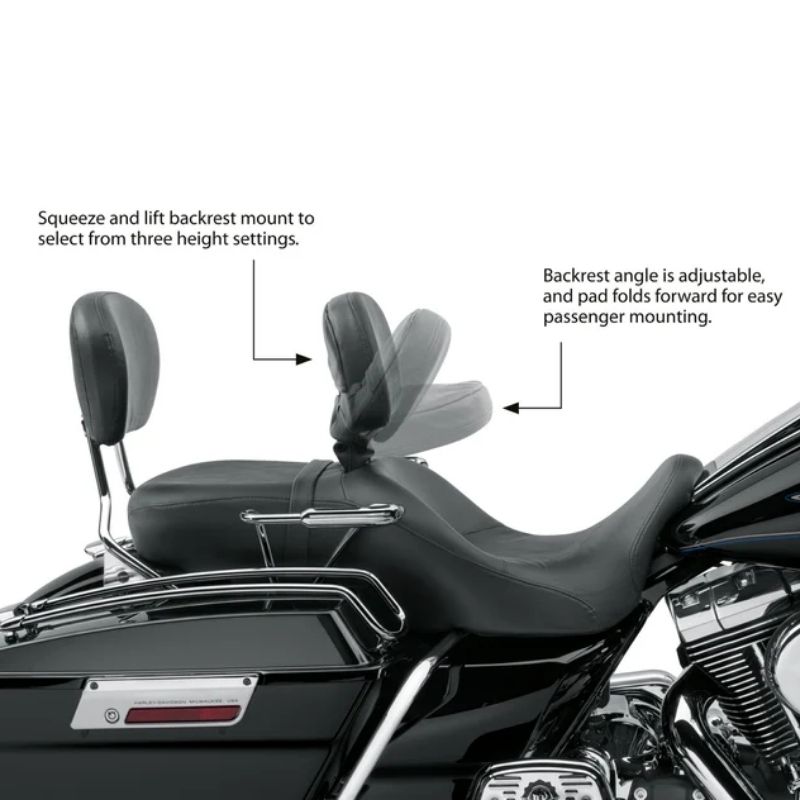 Smooth Vinyl Style Rider Backrest