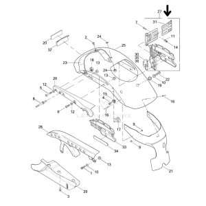 License Plate Bracket Side Mount