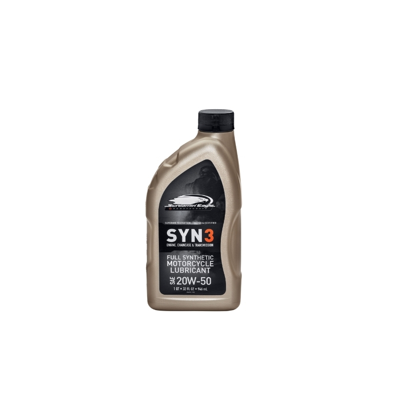 Screamin’ Eagle Syn3 Motorcycle Oil 20W50 Full Synthetic