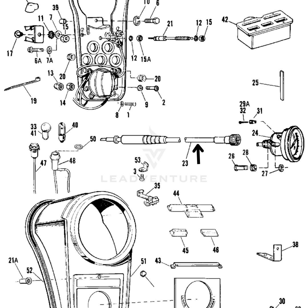 Black Speedometer Cable