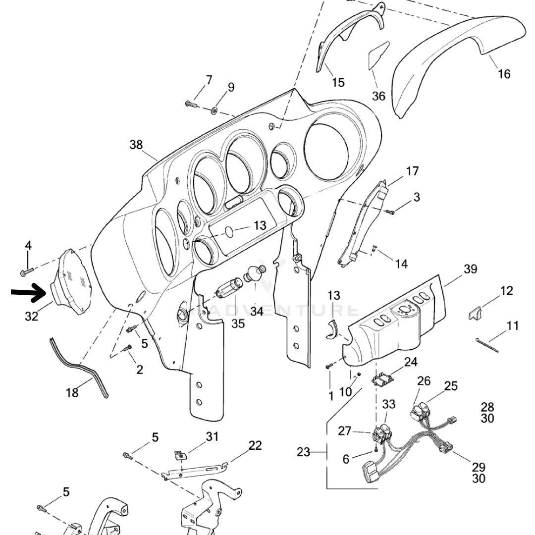 Grill Right Hand Speaker