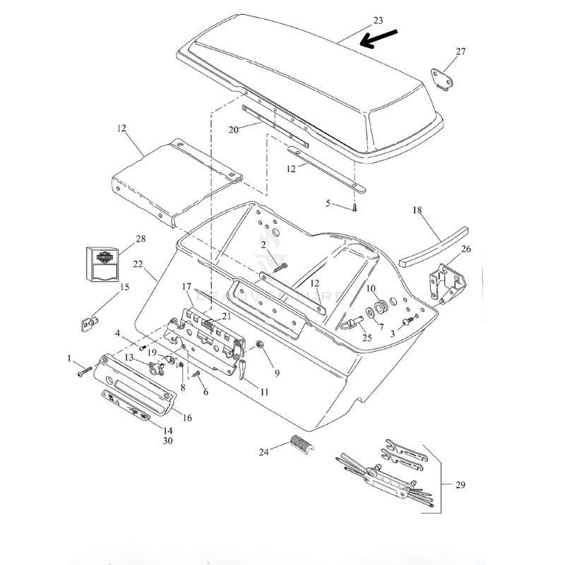 Left Hand Saddlebag Cover