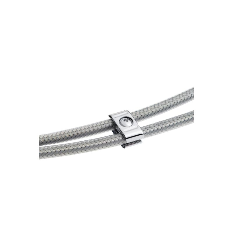 Throttle Cable Clip Chrome
