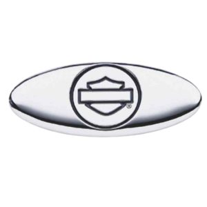 Chrome Oval Bar & Shield Decorative Medallion