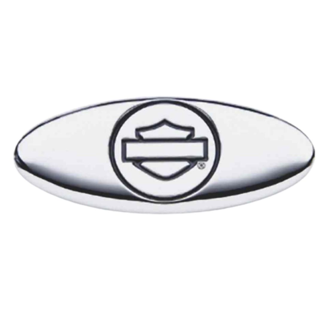 Chrome Oval Bar & Shield Decorative Medallion