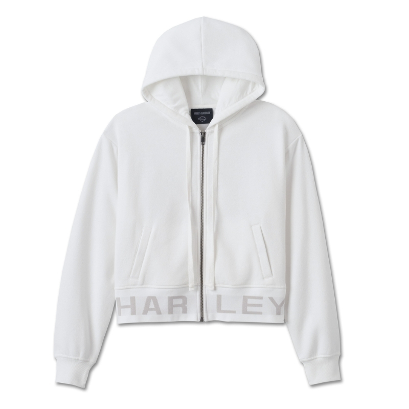 Women's Cropped Full Zip Hoodie