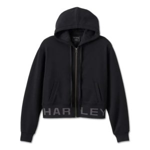 Women's Cropped Full Zip Hoodie