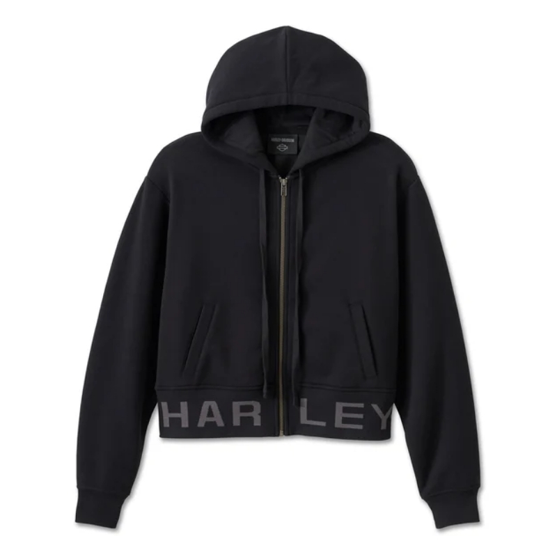 Women's Cropped Full Zip Hoodie