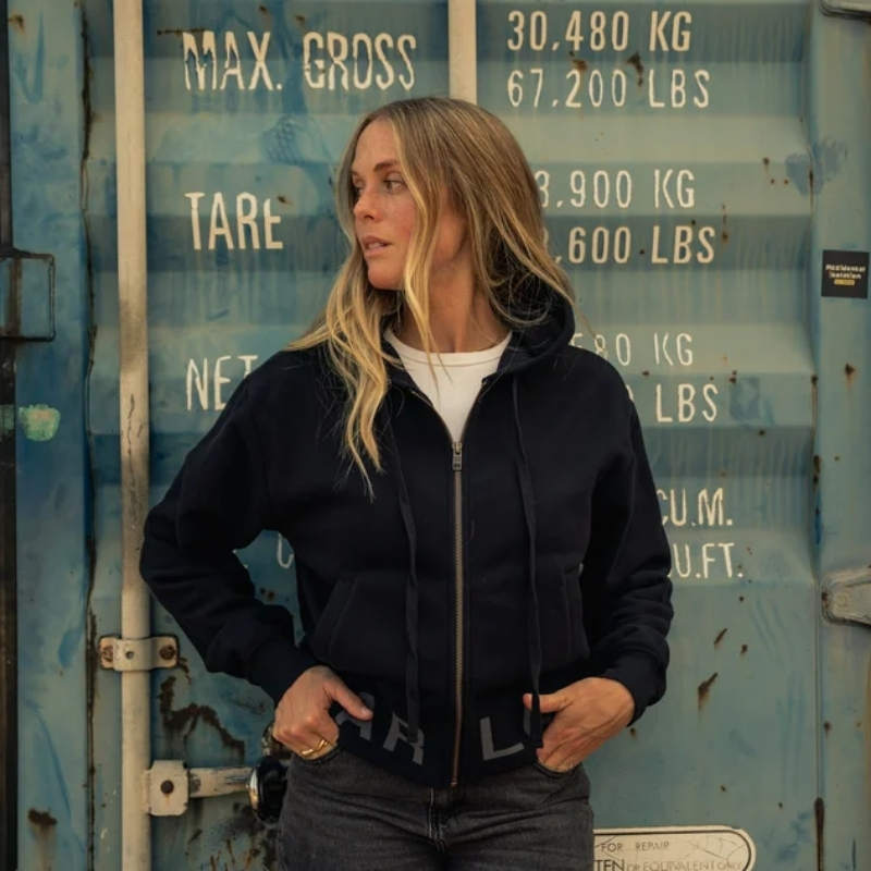 Women's Cropped Full Zip Hoodie