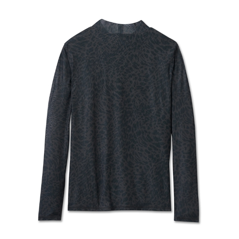 Women's Wild Cat Mesh Turtleneck