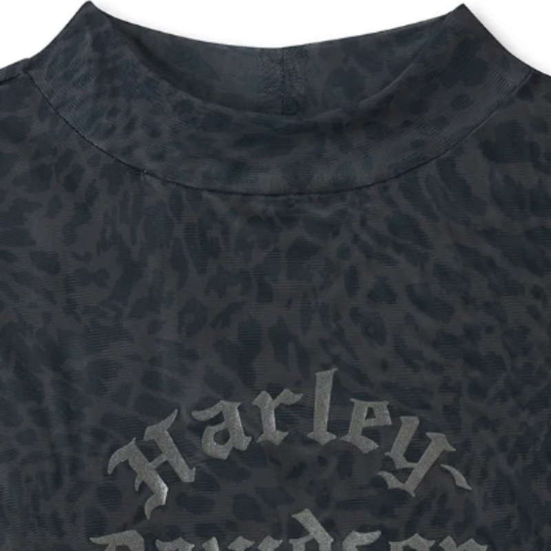Women's Wild Cat Mesh Turtleneck