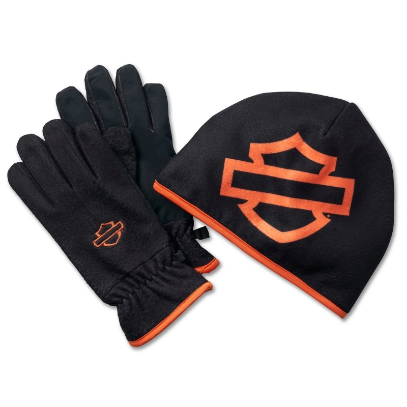 Men's Fleece Beanie and Glove Gift Set