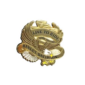 Live to Ride Eagle Pin