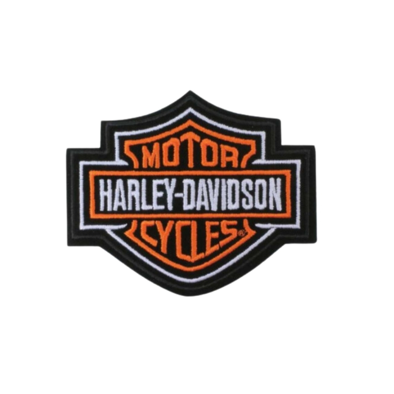 Orange Bar & Shield Logo Patch