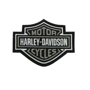 Gray Bar & Shield Logo Patch