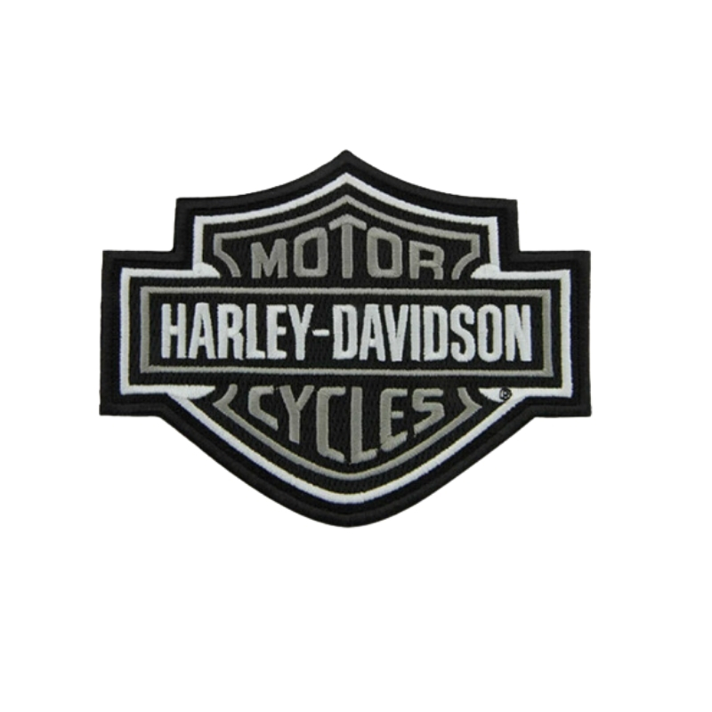 Gray Bar & Shield Logo Patch