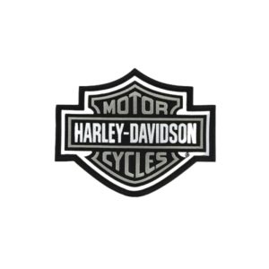 Gray Bar & Shield Logo Patch