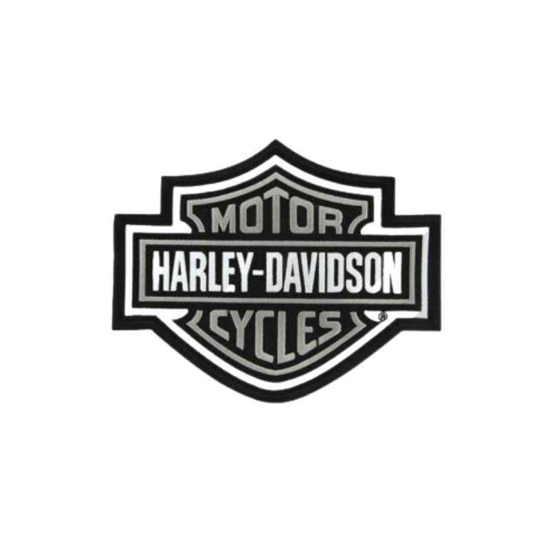 Gray Bar & Shield Logo Patch