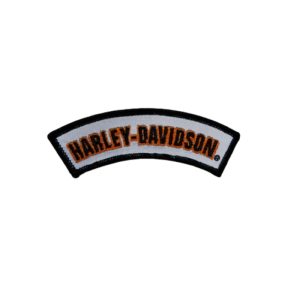 Reflective Embroidered Rocker H-D Emblem Sew-On Patch