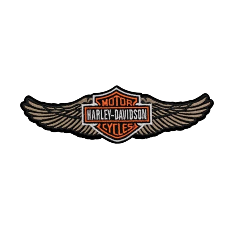 Winged Bar & Shield Logo Emblem Sew-On Patch Winged Bar & Shield Logo Emblem Sew-On Patch