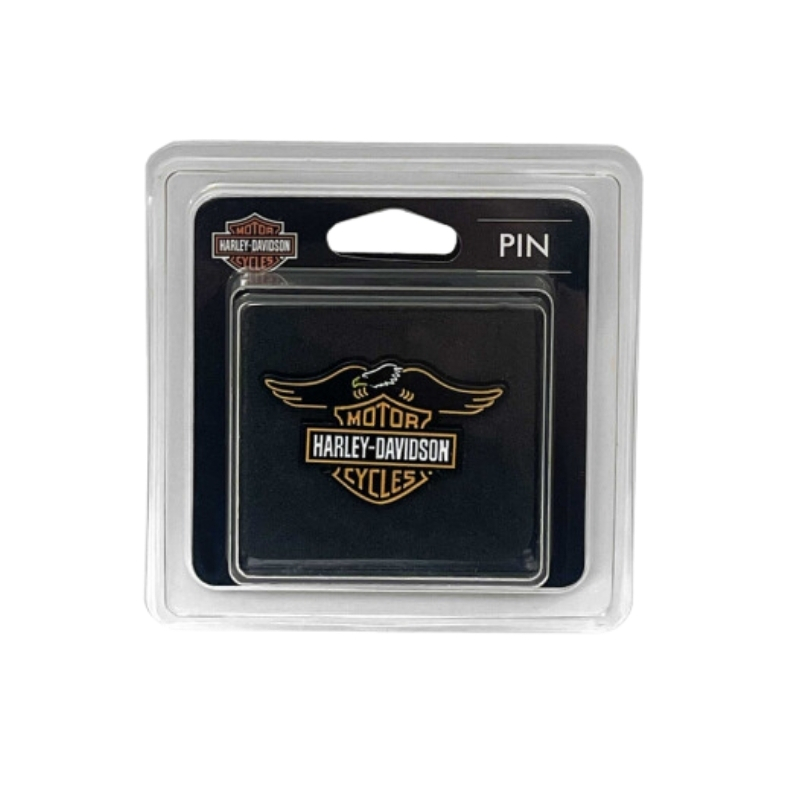 Neon Bar & Shield Eagle Metal Pin