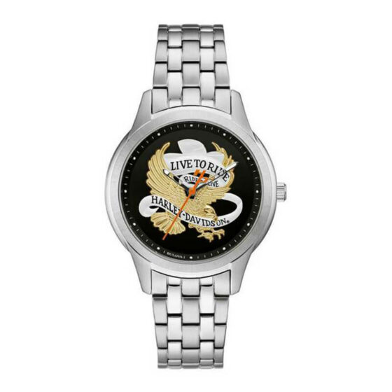Women’s Live To Ride Eagle Stainless Steel Watch, Silver Women’s Live To Ride Eagle Stainless Steel Watch, Silver