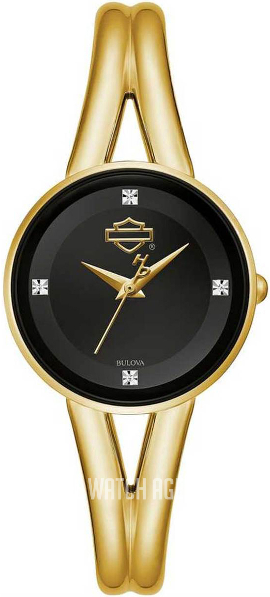 Women’s B&S Logo Gold-Tone Diamond Stainless Steel Watch