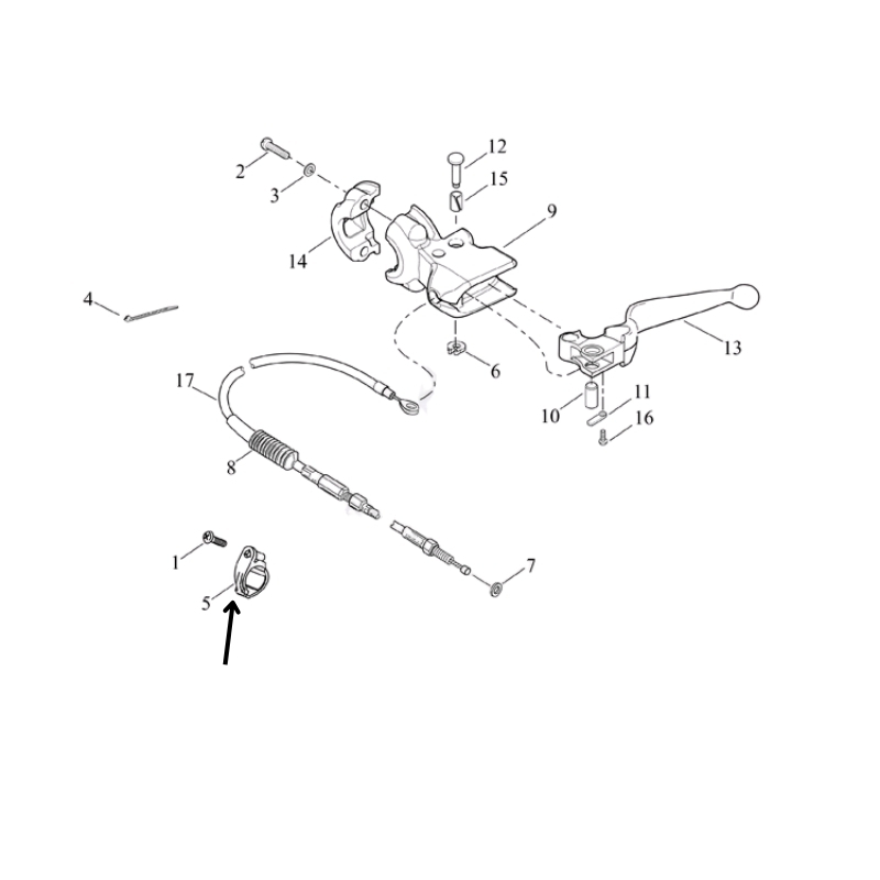 Clutch Cable Clamp