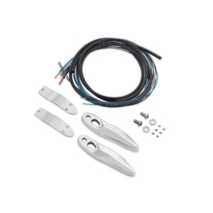 Rear Turn Signal/License Plate Relocation Kit, Chrome