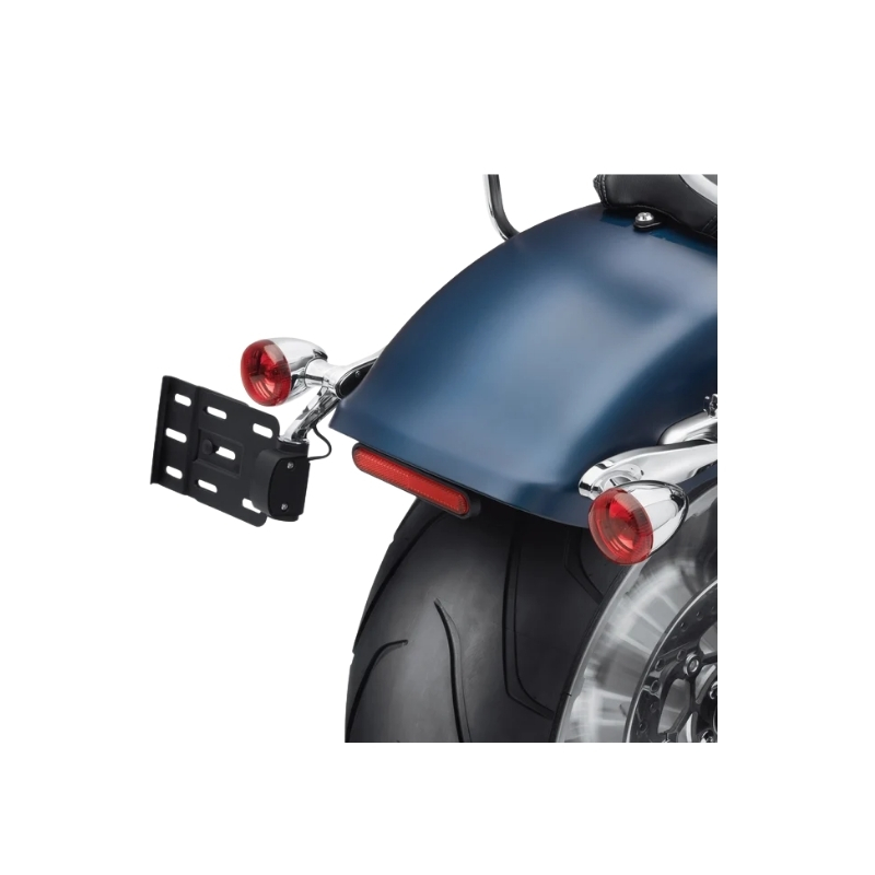 Rear Turn Signal/License Plate Relocation Kit, Chrome