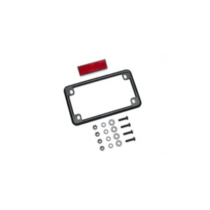 Reflector and License Plate Frame Kit, Black