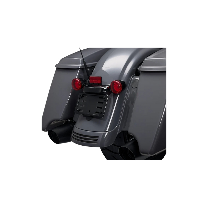 Reflector and License Plate Frame Kit, Black