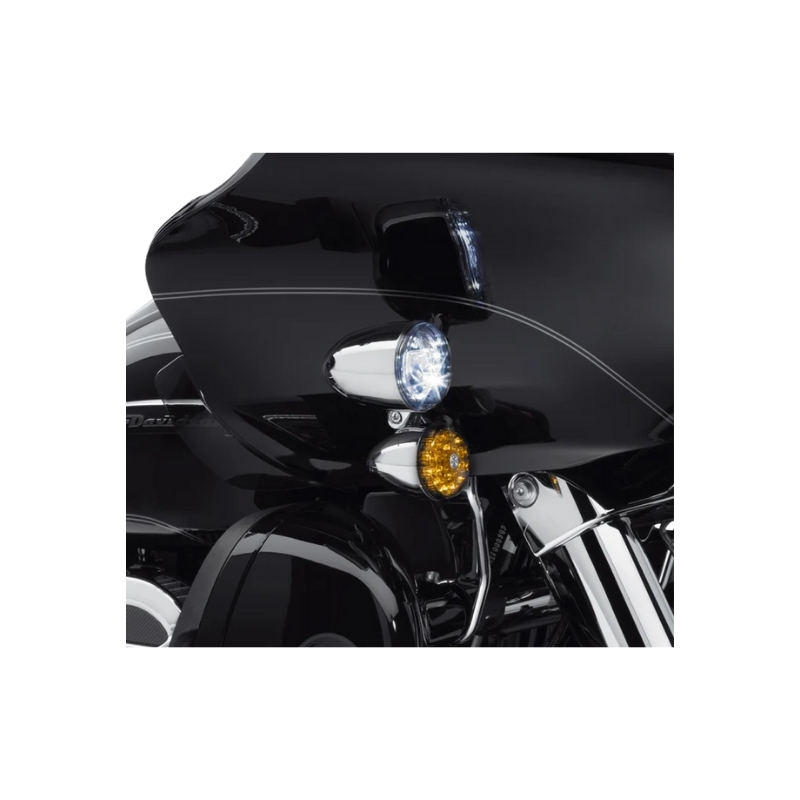 Road Glide LED Fog Lamp Mount Kit - Chrome