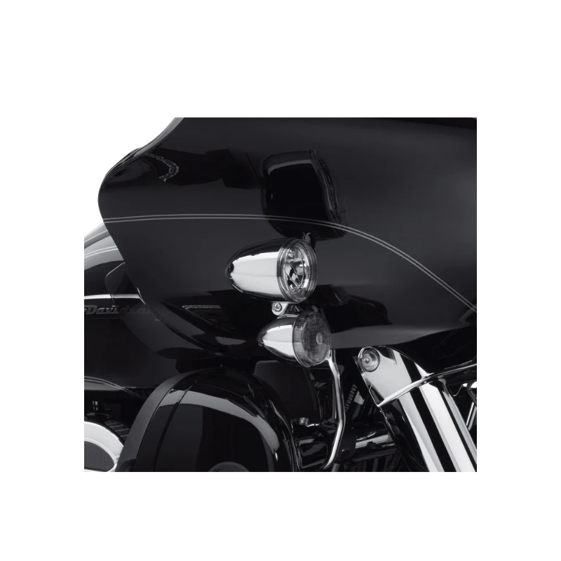 Road Glide LED Fog Lamp Mount Kit - Chrome
