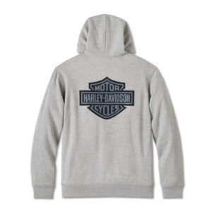 Men's Bar & Shield Plaid Lined Zip-Up Hoodie