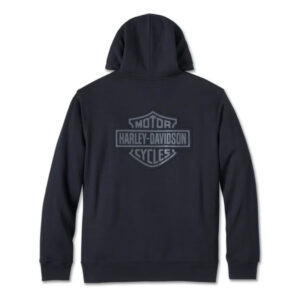 Men's Bar & Shield Plaid Lined Zip-Up Hoodie