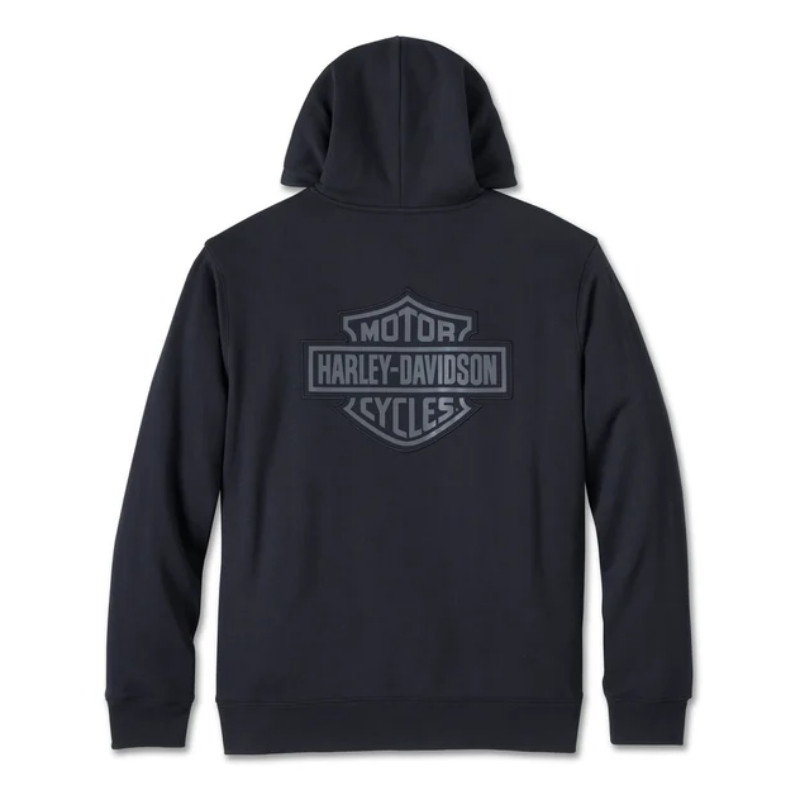 Men's Bar & Shield Plaid Lined Zip-Up Hoodie