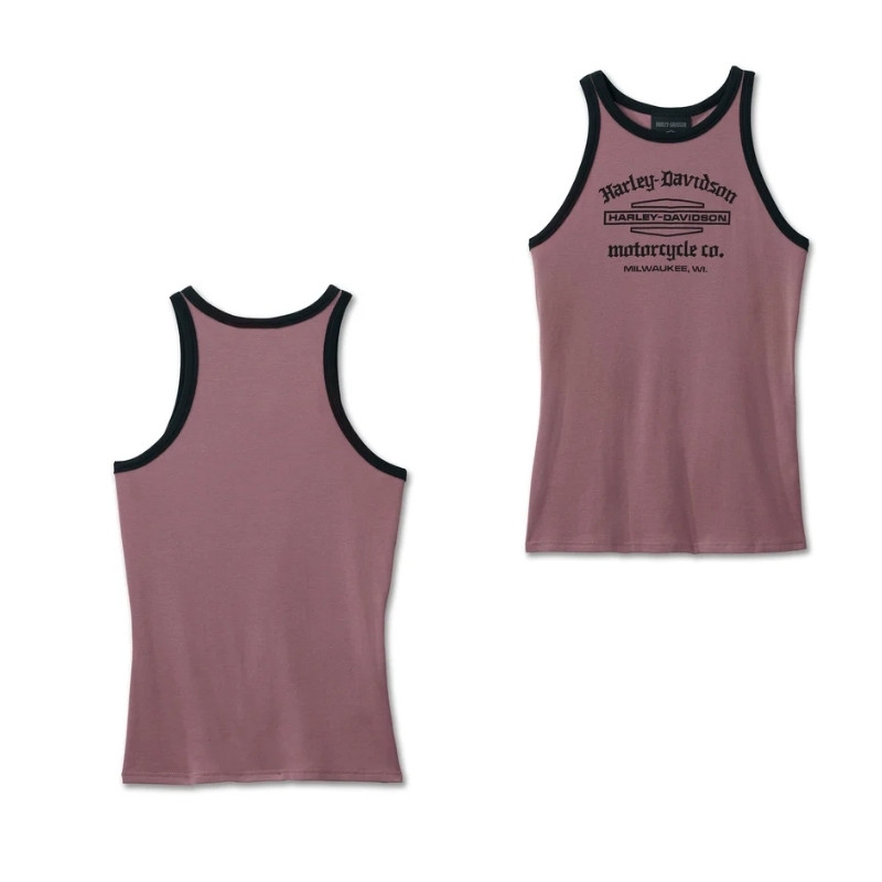 Women's Stacked Bar & Shield Racerback Tank