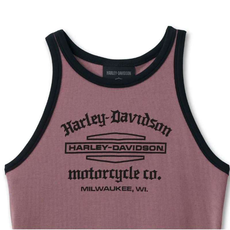 Women's Stacked Bar & Shield Racerback Tank