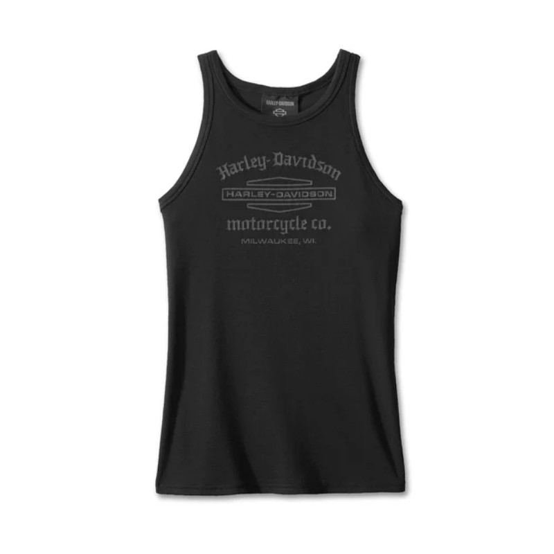 Women's Stacked Bar & Shield Racerback Tank
